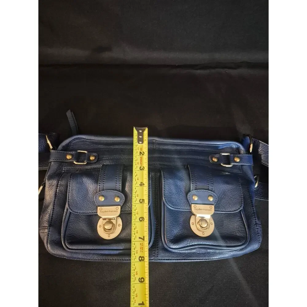 Hayden Harnett Leather Purse Blue Shoulder Bag, Handbag , Made In Brooklyn NY
